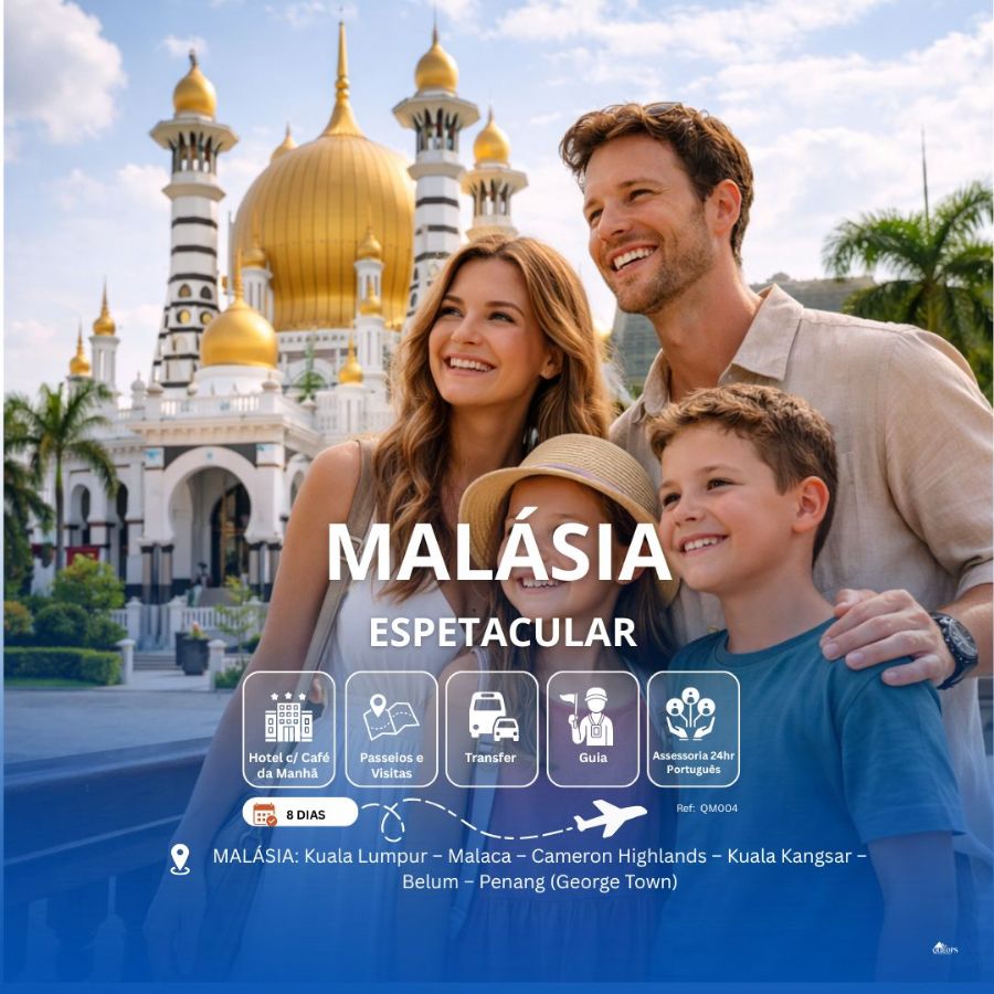 QM004 ENCANTOS DA MALASIA 8 DIAS